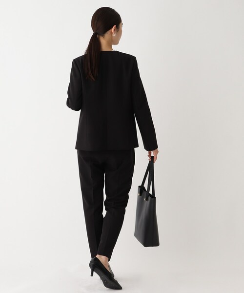 OPAQUE.CLIP（オペークドットクリップ）の「◆DELEGANT ダブルクロス テーパードパンツ【OPAQUE.CLIP NAVY】（その他パンツ・レディース・ナチュラル/ブラック/ネイビー・34/36/38/40/42）」の20枚目の写真