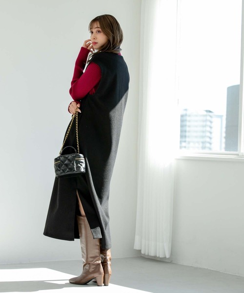 fifth（フィフス）の「ハイゲージリブニット（ニット/セーター・レディース・ピンク/ブラック/アイボリー・M）」の12枚目の写真