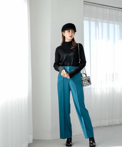 fifth（フィフス）の「ハイゲージリブニット（ニット/セーター・レディース・ピンク/ブラック/アイボリー・M）」の18枚目の写真