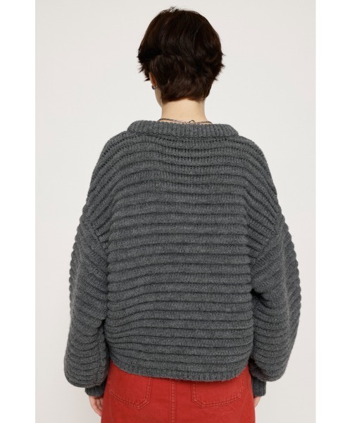 SULLEN RIPPLE PATTERN KNIT SHIRT