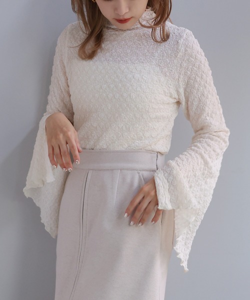 one after another NICE CLAUP（ワンアフターアナザーナイスクラップ）の「トレンドのレイヤードスタイルにおすすめ。アソートトップス（Tシャツ/カットソー・レディース・アイボリー系1/アイボリー系2/アイボリー・FREE）」の12枚目の写真