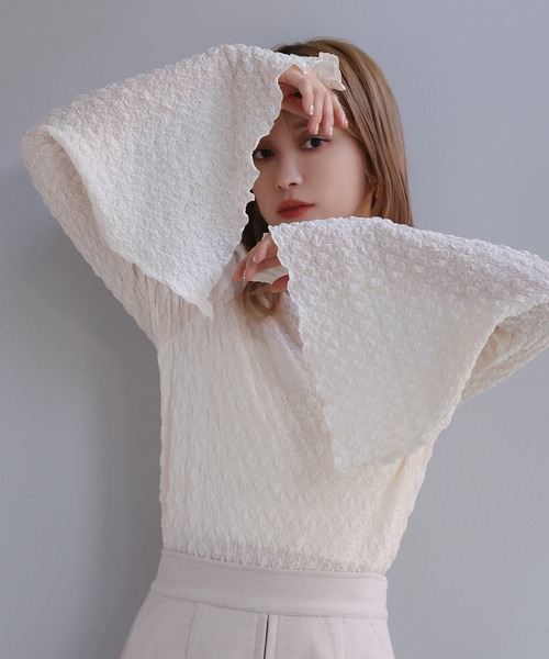 one after another NICE CLAUP（ワンアフターアナザーナイスクラップ）の「トレンドのレイヤードスタイルにおすすめ。アソートトップス（Tシャツ/カットソー・レディース・アイボリー系1/アイボリー系2/アイボリー・FREE）」の14枚目の写真