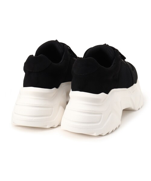 ESPERANZA（エスペランサ）の「厚底レースアップダッドスニーカー（スニーカー・レディース・ブラック系8/アイボリー系8・S/M/L/LL）」の7枚目の写真