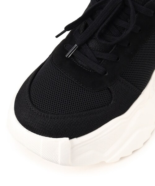 ESPERANZA（エスペランサ）の「厚底レースアップダッドスニーカー（スニーカー・レディース・ブラック系8/アイボリー系8・S/M/L/LL）」の10枚目の写真