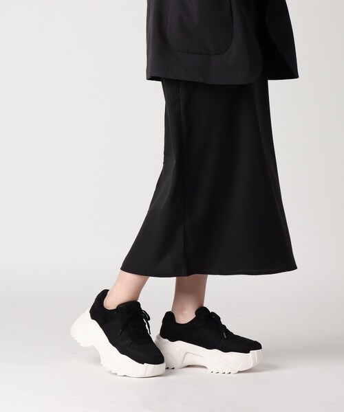 ESPERANZA（エスペランサ）の「厚底レースアップダッドスニーカー（スニーカー・レディース・ブラック系8/アイボリー系8・S/M/L/LL）」の14枚目の写真