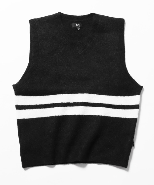 STUSSY（ステューシー）の「STUSSY/ステューシー BRUSHED MOHAIR VEST ニットベスト（ベスト・メンズ・ブラック/ライトブルー・L/S/M/XL）」の16枚目の写真