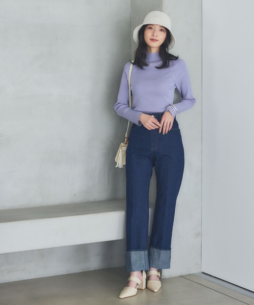 Andemiu（アンデミュウ）の「デニムロールアップパンツ185836