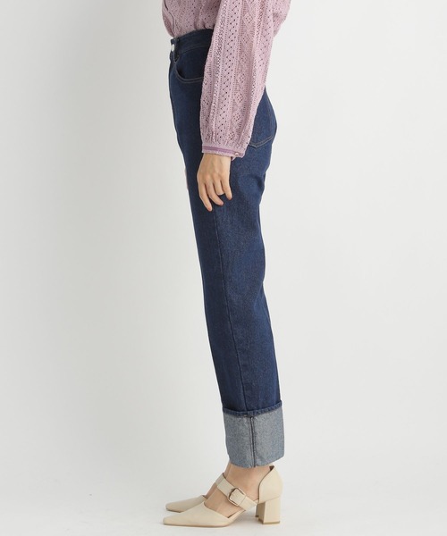 Andemiu(アンデミュウ)の「デニムロールアップパンツ185836(デニムパンツ・レディース・ワンウォッシュ・SMALL/MEDIUM)」の10枚目の写真