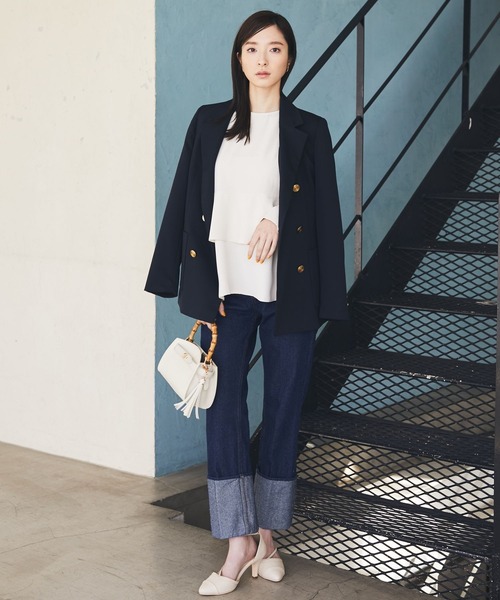 Andemiu(アンデミュウ)の「デニムロールアップパンツ185836(デニムパンツ・レディース・ワンウォッシュ・SMALL/MEDIUM)」の20枚目の写真