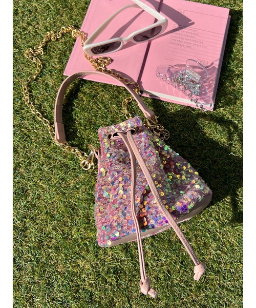 WC（ダブル シー）の「スパンコール2WAYバッグ（ショルダーバッグ・レディース・パープル/ピンク/ブラック・FREE）」の3枚目の写真