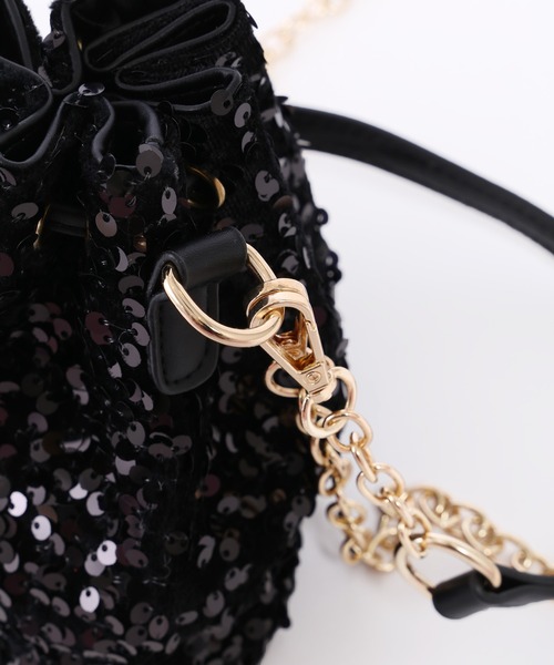 WC（ダブル シー）の「スパンコール2WAYバッグ（ショルダーバッグ・レディース・パープル/ピンク/ブラック・FREE）」の8枚目の写真