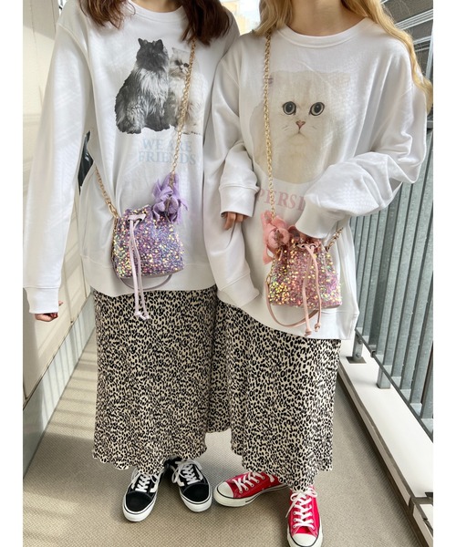 WC（ダブル シー）の「スパンコール2WAYバッグ（ショルダーバッグ・レディース・パープル/ピンク/ブラック・FREE）」の9枚目の写真