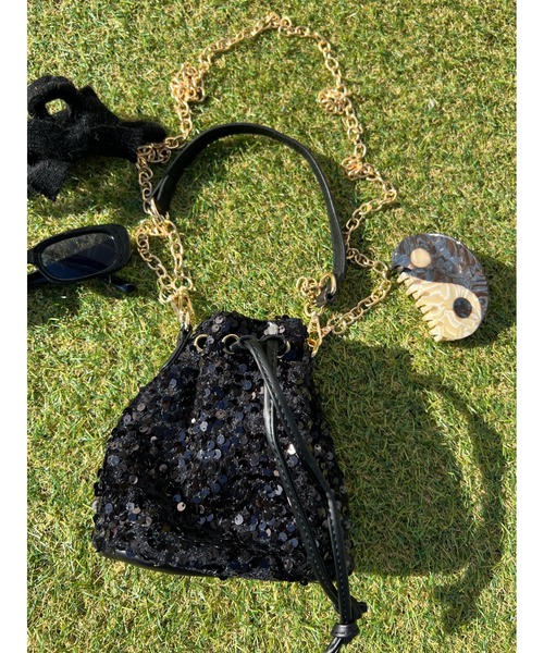 WC（ダブル シー）の「スパンコール2WAYバッグ（ショルダーバッグ・レディース・パープル/ピンク/ブラック・FREE）」の7枚目の写真