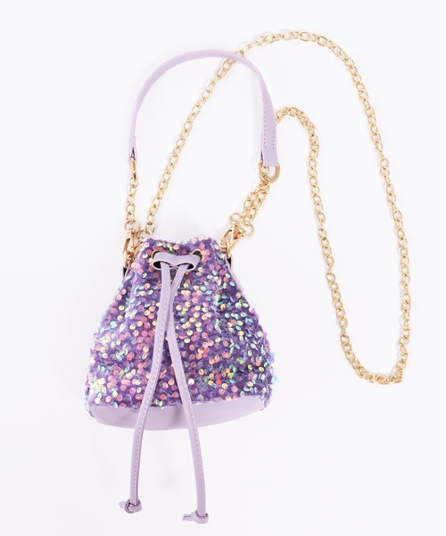 WC（ダブル シー）の「スパンコール2WAYバッグ（ショルダーバッグ・レディース・パープル/ピンク/ブラック・FREE）」の4枚目の写真
