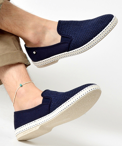 SHIPS（シップス）の「RIVIERAS: CLASSIC 20° メッシュ スリッポン2（その他シューズ・メンズ・レッド/ネイビー/ホワイト/ベージュ・43/40/41/42/44）」の4枚目の写真