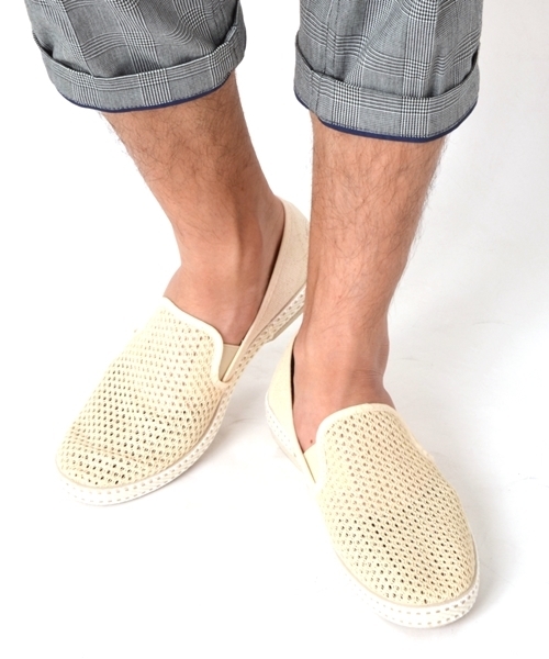 SHIPS（シップス）の「RIVIERAS: CLASSIC 20° メッシュ スリッポン2（その他シューズ・メンズ・レッド/ネイビー/ホワイト/ベージュ・43/40/41/42/44）」の2枚目の写真