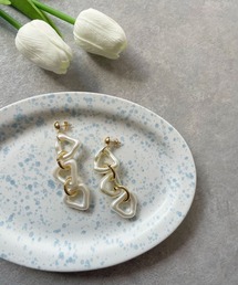 OKIRAKU | ☆ 【by daisy】トライアングルリングピアス　RA22-1043(ピアス（両耳用）)