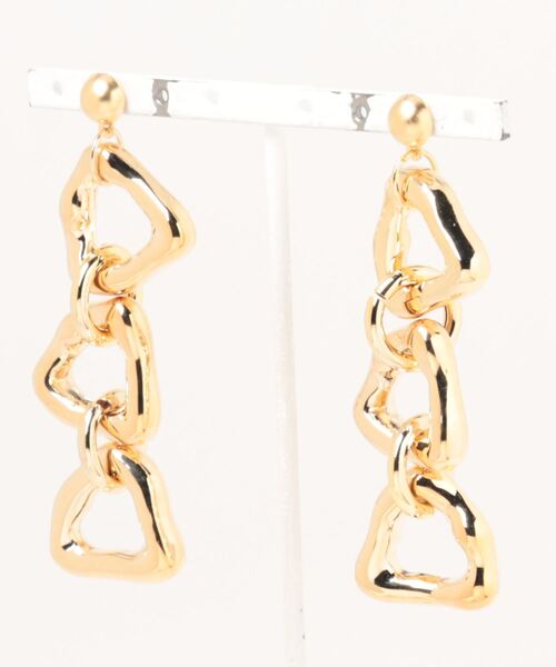 OKIRAKU(オキラク)の「☆ 【by daisy】トライアングルリングピアス RA22-1043(ピアス(両耳用)・レディース・シルバー/ホワイト/ゴールド・FREE)」の11枚目の写真