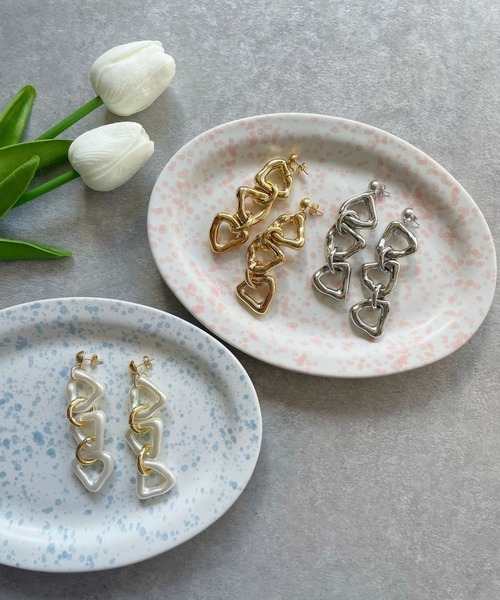 OKIRAKU(オキラク)の「☆ 【by daisy】トライアングルリングピアス RA22-1043(ピアス(両耳用)・レディース・シルバー/ホワイト/ゴールド・FREE)」の18枚目の写真