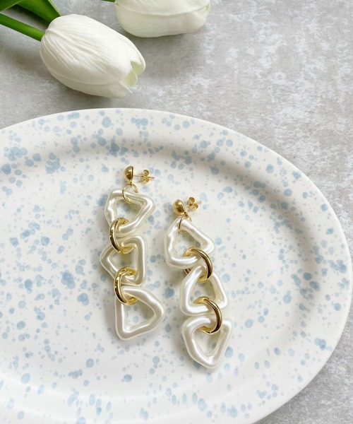 OKIRAKU(オキラク)の「☆ 【by daisy】トライアングルリングピアス RA22-1043(ピアス(両耳用)・レディース・シルバー/ホワイト/ゴールド・FREE)」の17枚目の写真