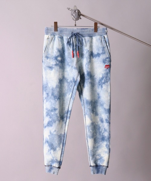 LUXE/R（ラグジュ）の「(RM)【ユニセックス】【LUXE/R】インディゴ 裏毛 モノグラム 総柄 ジョガーパンツ（スウェットパンツ・メンズ・サックスブルー/ネイビー・MEDIUM/LARGE）」の10枚目の写真