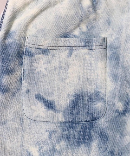 LUXE/R（ラグジュ）の「(RM)【ユニセックス】【LUXE/R】インディゴ 裏毛 モノグラム 総柄 ジョガーパンツ（スウェットパンツ・メンズ・サックスブルー/ネイビー・MEDIUM/LARGE）」の20枚目の写真