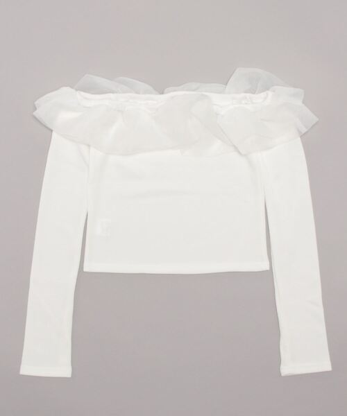 lilLilly（リルリリー）の「バルーンオーガンジートップス（Tシャツ/カットソー・レディース・ブラック/ホワイト/ミント・FREE）」の19枚目の写真