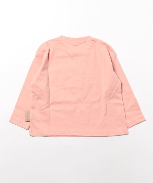 Life Support Products（ライフサポートプロダクツ）の「防汚加工プリントロンT(80～150cm)（Tシャツ/カットソー・キッズ・チャコール/キナリ/サーモンピンク/ブラック/ブルー/オフホワイト・120/130/110/140/80/90/95/100/150）」の9枚目の写真