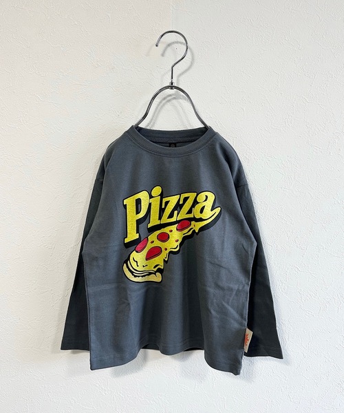 Life Support Products（ライフサポートプロダクツ）の「防汚加工プリントロンT(80～150cm)（Tシャツ/カットソー・キッズ・チャコール/キナリ/サーモンピンク/ブラック/ブルー/オフホワイト・120/130/110/140/80/90/95/100/150）」の4枚目の写真