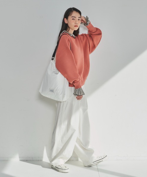 Libra Cue（リブラ キュー）の「ライトウエイトワンハンドルショルダーバッグ（ショルダーバッグ・レディース・ブラック/ホワイト・FREE）」の3枚目の写真