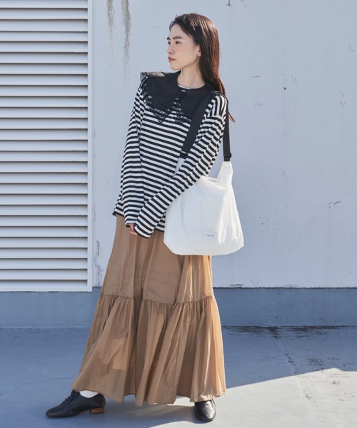 Libra Cue（リブラ キュー）の「ライトウエイトワンハンドルショルダーバッグ（ショルダーバッグ・レディース・ブラック/ホワイト・FREE）」の7枚目の写真