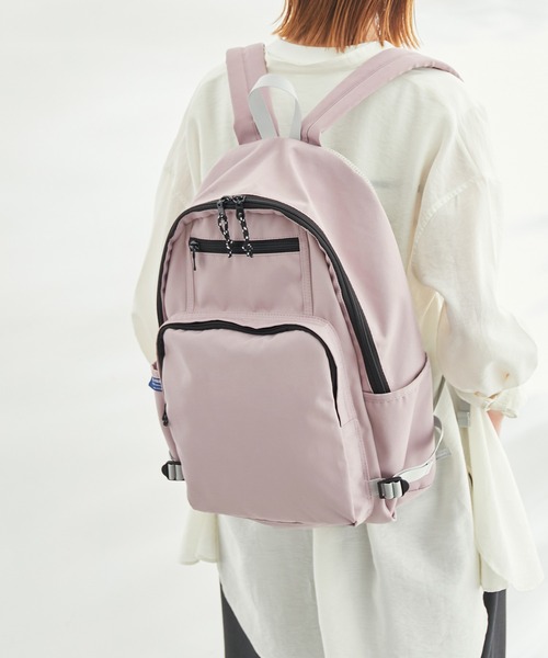 ROPE' PICNIC（ロペピクニック）の「A4対応/リサイクルポリエステル撥水スクエアリュック20L（バックパック/リュック・レディース・ブラック/パープル系その他3・FREE）」の18枚目の写真