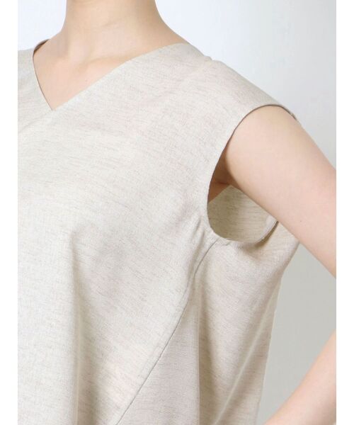 ELENDEEK(エレンディーク)の「Vネックフレアブラウス(シャツ/ブラウス・レディース・ベージュ/ブラック/インディゴブルー・FREE)」の19枚目の写真