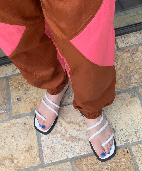 Casselini（キャセリーニ）の「Casselini(キャセリーニ)ストラップミュール（サンダル・レディース・グリーン/ブラック/ブルー/ホワイト・M/L）」の16枚目の写真