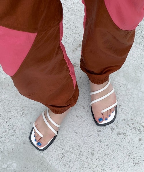 Casselini（キャセリーニ）の「Casselini(キャセリーニ)ストラップミュール（サンダル・レディース・グリーン/ブラック/ブルー/ホワイト・M/L）」の18枚目の写真