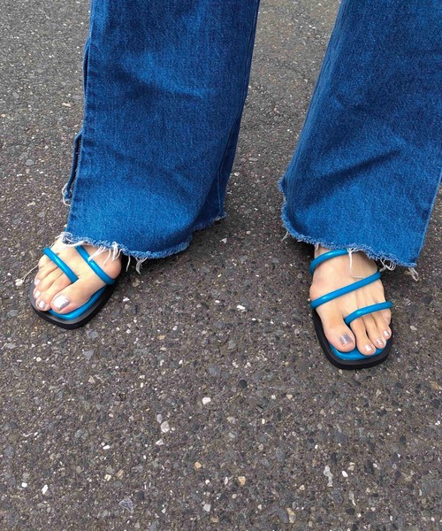 Casselini（キャセリーニ）の「Casselini(キャセリーニ)ストラップミュール（サンダル・レディース・グリーン/ブラック/ブルー/ホワイト・M/L）」の20枚目の写真