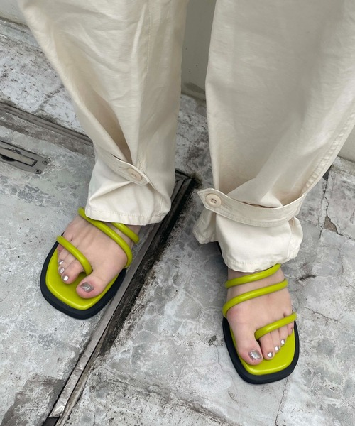 Casselini（キャセリーニ）の「Casselini(キャセリーニ)ストラップミュール（サンダル・レディース・グリーン/ブラック/ブルー/ホワイト・M/L）」の19枚目の写真