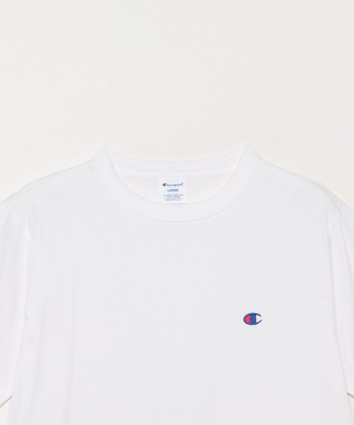Champion(チャンピオン)の「【Champion】C3-X352 SHORT SLEEVE T-SHIRT / チャンピオン ワンポイントロゴ 半袖Tシャツ(Tシャツ/カットソー・メンズ・オートミール/ネイビー/ホワイト/ブラック/グレー/グリーン/ブルー/クリーム/レッド/サックスブルー/ブルー系/ベージュ・S/L/XL/M)」の19枚目の写真