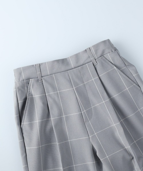 HONEYSUCKLE ROSE（ハニーサックルローズ）の「【HONEYSUCKLE ROSE】nobeeチェックテーパードパンツ（スラックス・レディース・ホワイト×ブラック/ホワイト×グレー・S/M/L/XL/XS）」の20枚目の写真