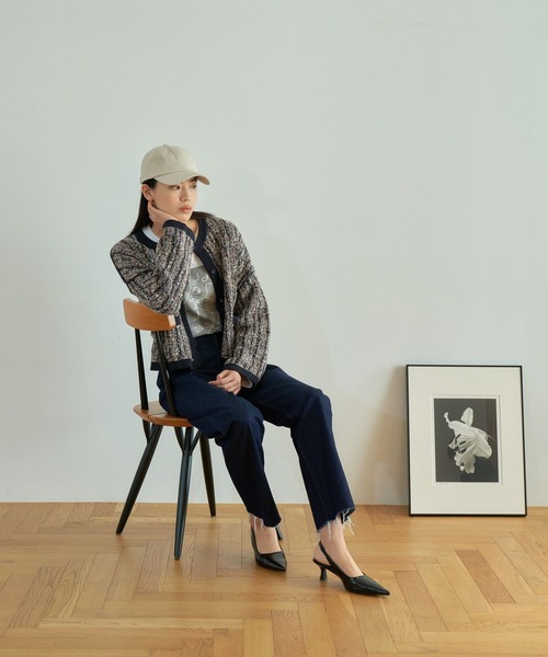 eL（エル）の「【eL】Back Belt Mules/189539（サンダル・レディース・ブラック/シルバー・MEDIUM/LARGE）」の10枚目の写真