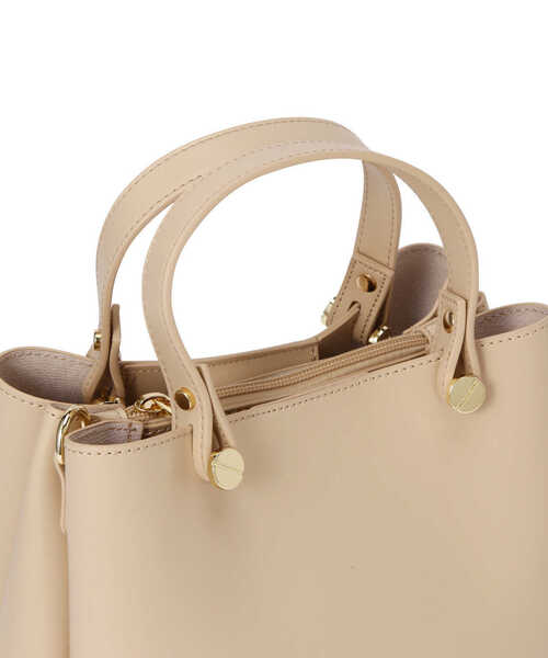 EDIT COLOGNE（エディットコロン）の「スクリューハンドルミニトートバッグ（トートバッグ・レディース・ブラック/グレー/ベージュ・ﾌﾘ-）」の9枚目の写真
