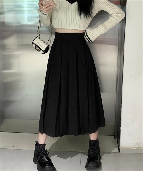 FREE STYLISTS（フリー スタイリスト）の「幅広プリーツスカート