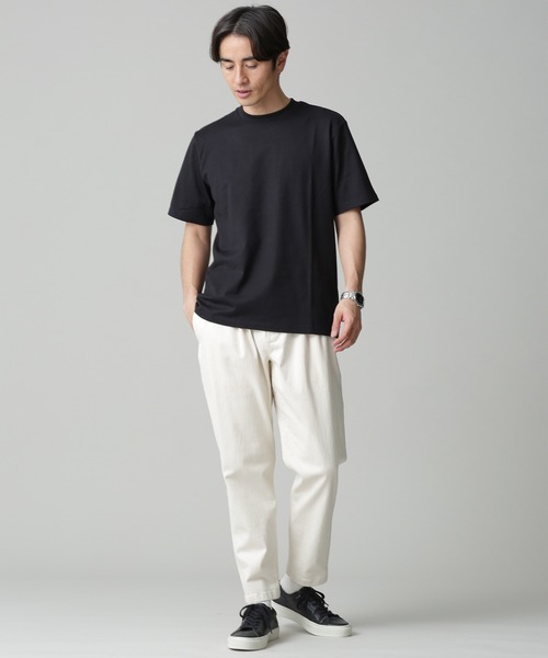 NANO universe（ナノユニバース）の「Anti Soaked 汗染み防止 クルーネックTシャツ（Tシャツ/カットソー・メンズ・ホワイト/ブラック/ネイビー/グレー系その他4/チャコール/ブラウン・S/M/L/XL）」の9枚目の写真