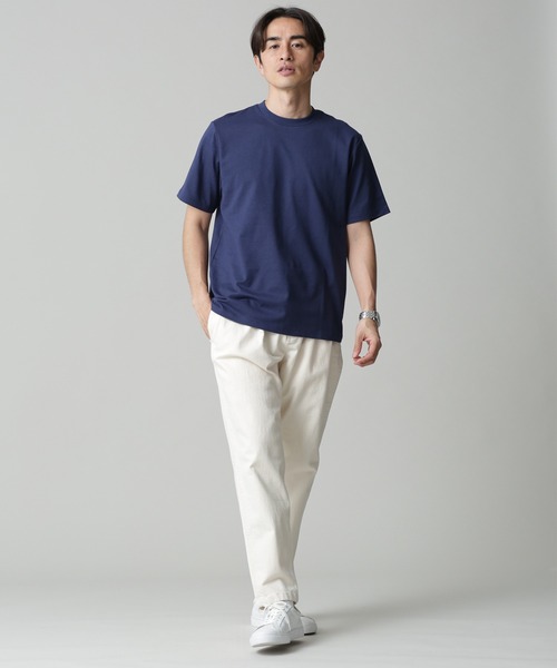 NANO universe（ナノユニバース）の「Anti Soaked 汗染み防止 クルーネックTシャツ（Tシャツ/カットソー・メンズ・ホワイト/ブラック/ネイビー/グレー系その他4/チャコール/ブラウン・S/M/L/XL）」の8枚目の写真