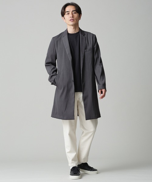 NANO universe（ナノユニバース）の「Anti Soaked 汗染み防止 クルーネックTシャツ（Tシャツ/カットソー・メンズ・ホワイト/ブラック/ネイビー/グレー系その他4/チャコール/ブラウン・S/M/L/XL）」の10枚目の写真