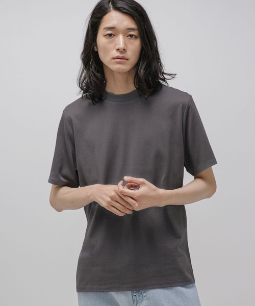 NANO universe（ナノユニバース）の「Anti Soaked 汗染み防止 クルーネックTシャツ（Tシャツ/カットソー・メンズ・ホワイト/ブラック/ネイビー/グレー系その他4/チャコール/ブラウン・S/M/L/XL）」の19枚目の写真