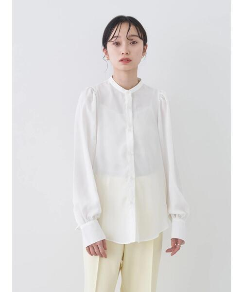 earth music&ecology（アースミュージックアンドエコロジー）の「2WAYビッグカラーブラウス（シャツ/ブラウス・レディース・ブラック/オフホワイト/ドット・FREE）」の17枚目の写真