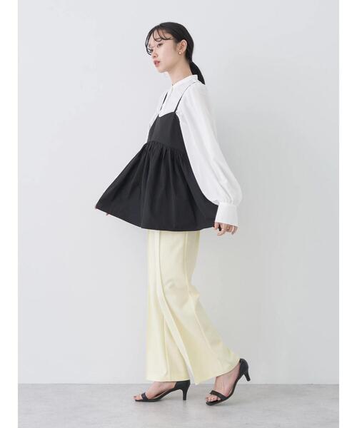 earth music&ecology（アースミュージックアンドエコロジー）の「2WAYビッグカラーブラウス（シャツ/ブラウス・レディース・ブラック/オフホワイト/ドット・FREE）」の15枚目の写真