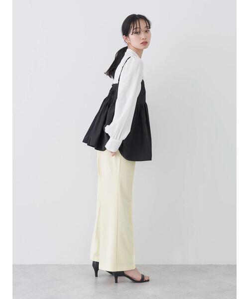 earth music&ecology（アースミュージックアンドエコロジー）の「2WAYビッグカラーブラウス（シャツ/ブラウス・レディース・ブラック/オフホワイト/ドット・FREE）」の12枚目の写真