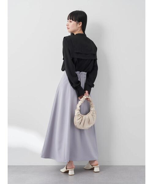 earth music&ecology（アースミュージックアンドエコロジー）の「2WAYビッグカラーブラウス（シャツ/ブラウス・レディース・ブラック/オフホワイト/ドット・FREE）」の16枚目の写真